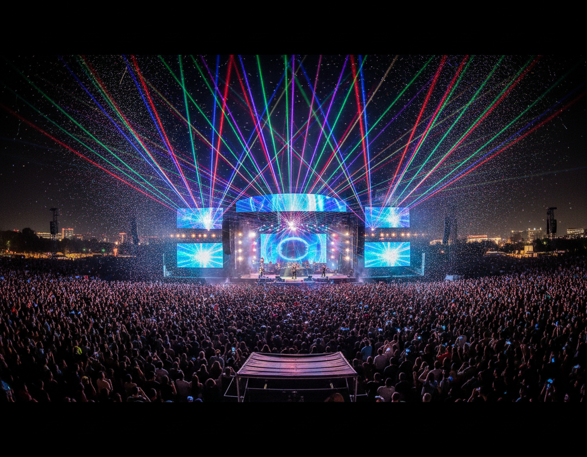Stadium concert production